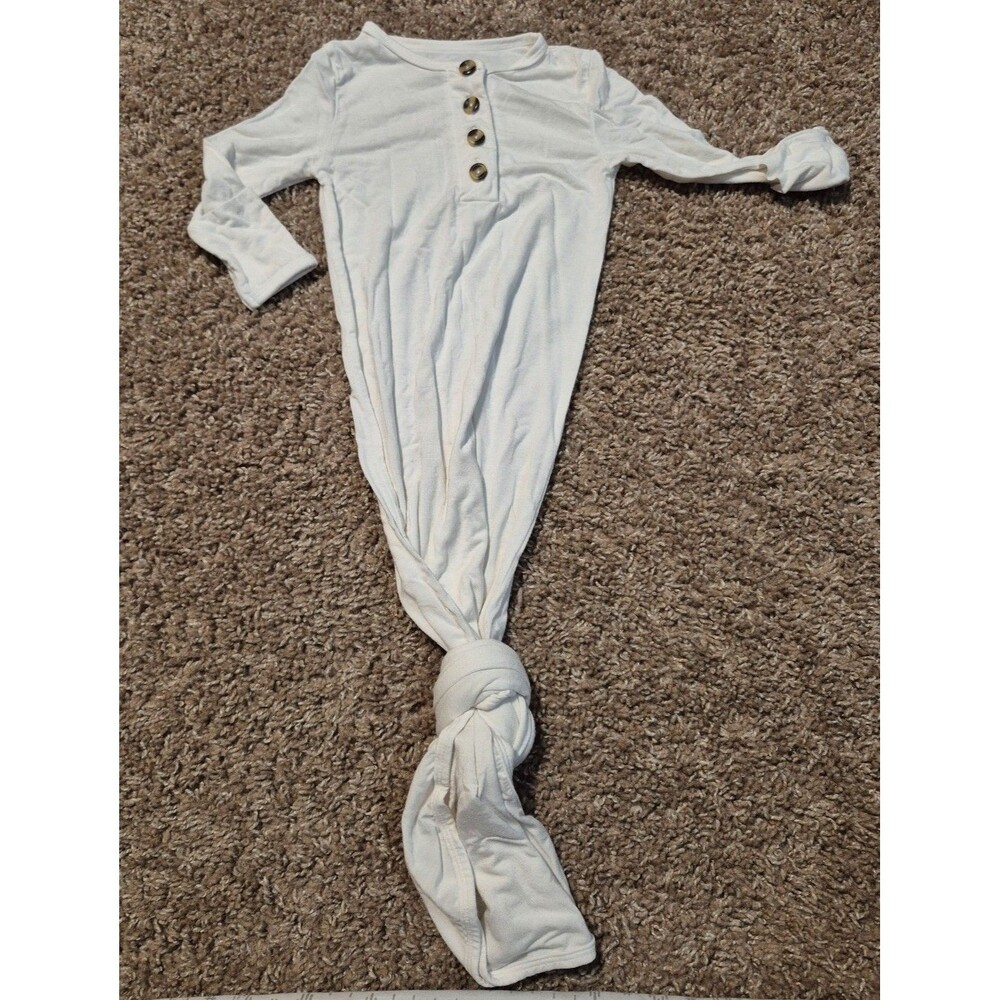 Lou lou and company newborn gown- white